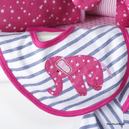 Pink Eli Bib
