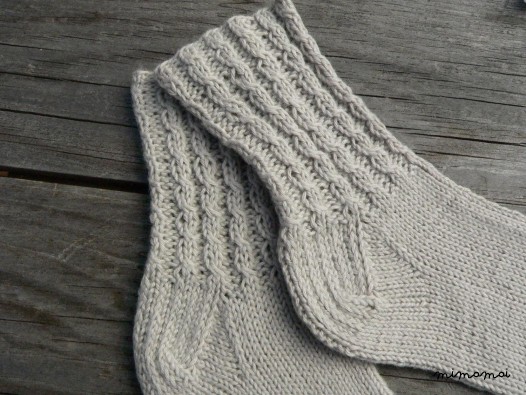 Hand knit baby summer socks - baby cotton socks - newborn socks