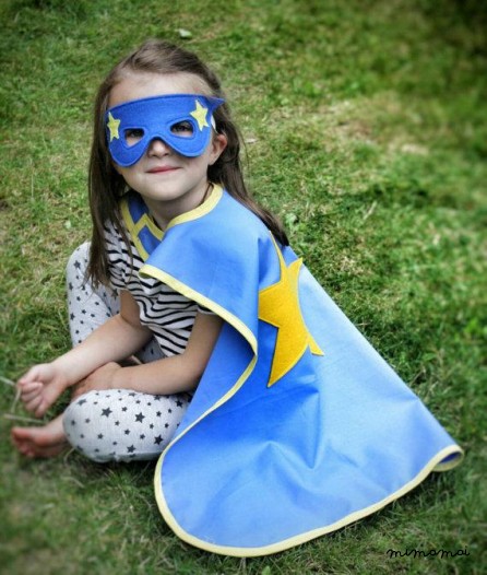Maschera da supereroe e polsini Set - Costume - Costume del supereroe