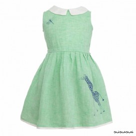 Penny giraffe dress green