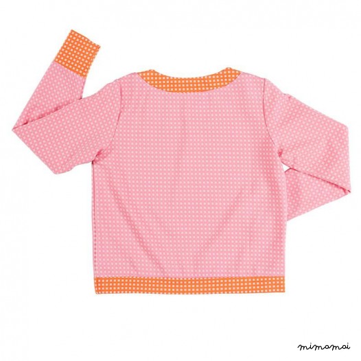 Contrast Pullover pink and orange