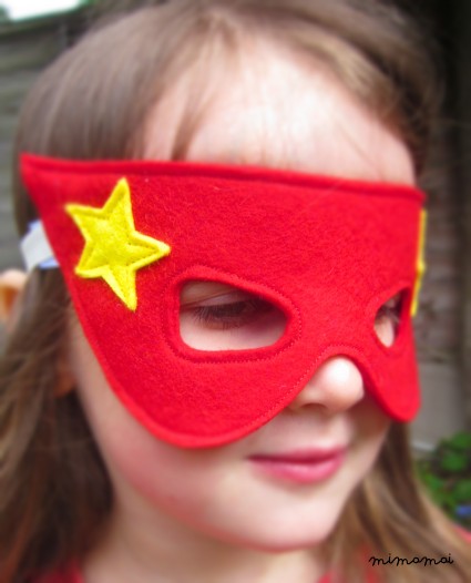 Maschera da supereroe e polsini Set - Costume - Costume del supereroe