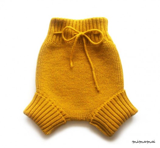 Baby Knitted Lambswool high-waist Diaper Cover/nappy cover