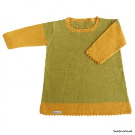 Carmen Tunic &ndash; Mustard and green