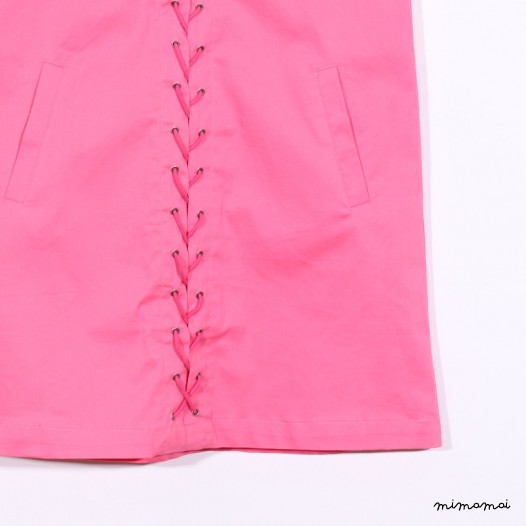 Sleeveless Eyelet Dress pink
