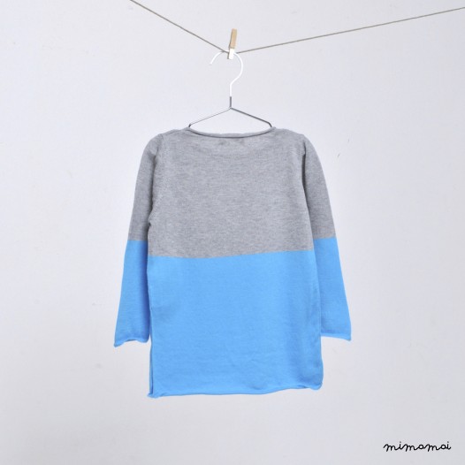 Pull "Caffelatte" Nebbia / Celeste