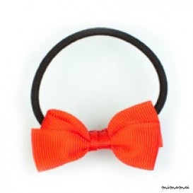 Pair of Small Bows Ponytail Holders - Red