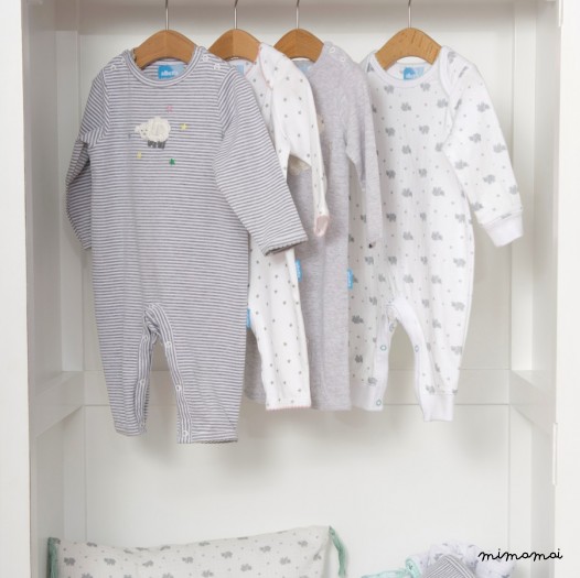 Lamb Star Print Babygrow