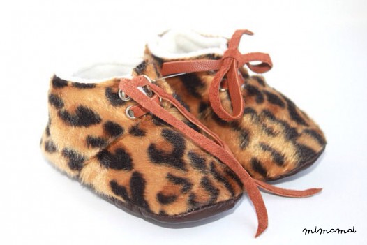 18-24 Months Slippers / Baby Shoes Lamb Leather