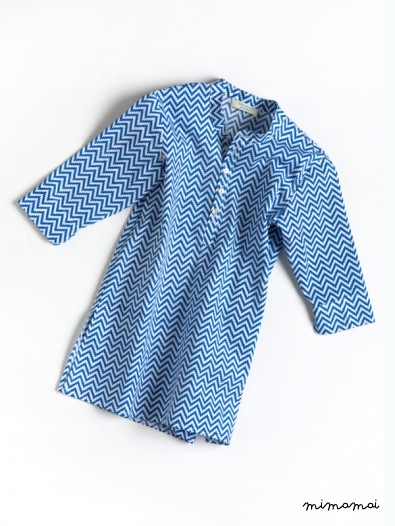 Fiore Shirt Dress azzurro