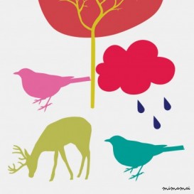 Red Tree+Animals
