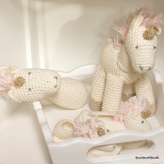 Crochet Unicorn Booties