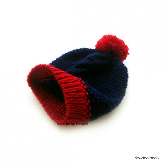 Ragazzi blu e rosso Beanie, ragazzi berretto, cappello di inverno