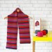 LUXURY FINE STRIPE SCARF KNITTING KIT