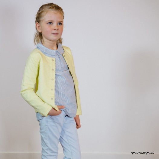 Blouse &agrave; rayures fille Octave