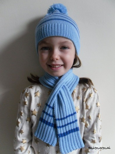 Bobble Hat scarf set, Merino wool - Various Colors
