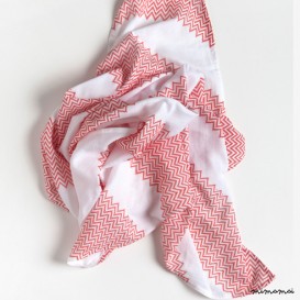 Frutto Swaddle Baby Blanket warm red