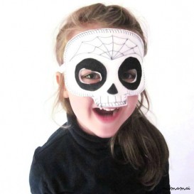 Sugar Skull Mask - giorno dei morti - Dias de los Muertos - Web maschera Dress Up - Skull Mask