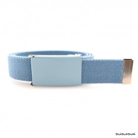 Pastel blue belt, pastel blue buckle