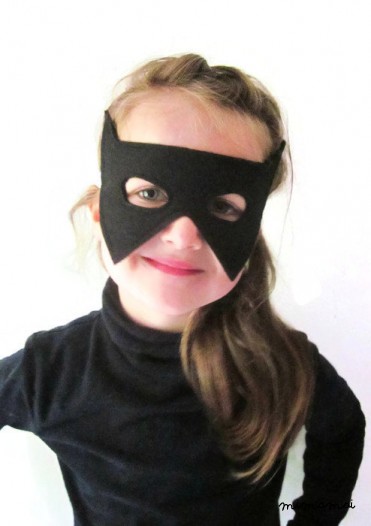 Bat - Halloween maschera - maschera di Batman - Superhero Mask - Maschera di feltro nero 2
