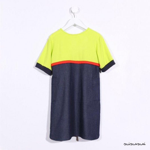 Sweater Dress neon yellow