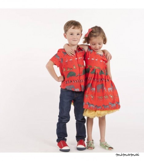 Arthur Shirt, Walking In The Zoo, Red