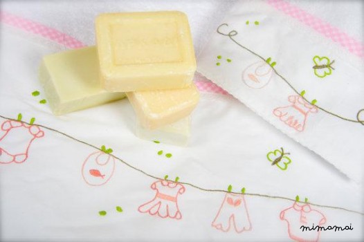 Set di 2 asciugamani bagnetto & mano, ricamato a mano, regalo di battesimo, battesimo