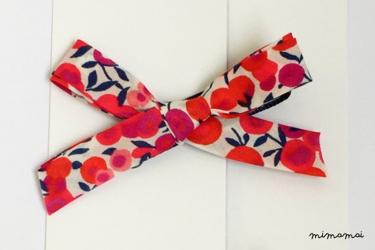Barrette &agrave; Noeud en Liberty - Wiltshire