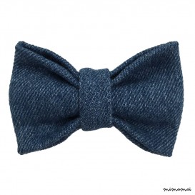 Child faded denim bow tie