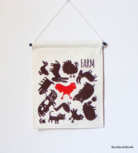 FARM ANIMALS Wall Banner