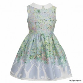 Girls Penny Dress in Blue Orchard