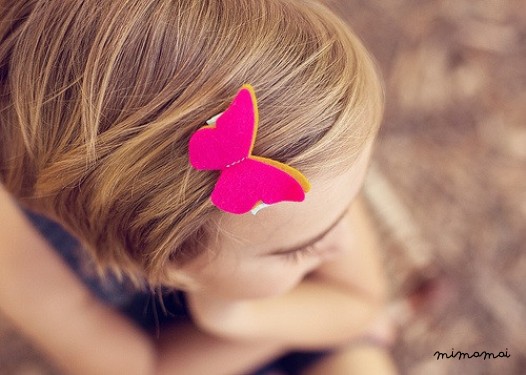 Butterfly Hair Clip Purple