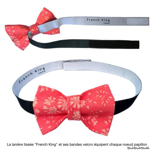 Child dark-red bow tie, wild silk