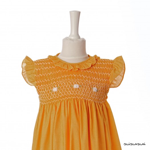 Alfalfa Butterfly Girls smocked dress