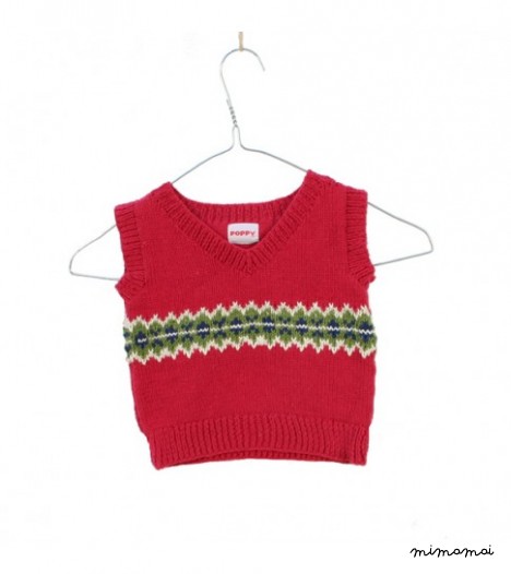 Zigzag Tank Top in Red