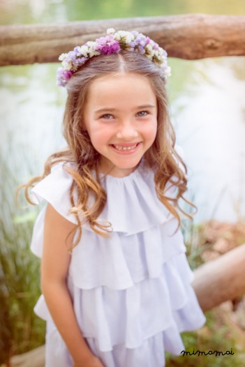 Toddler linen dress, Girls light blue dress, Toddler dress, Romantic Girls dress