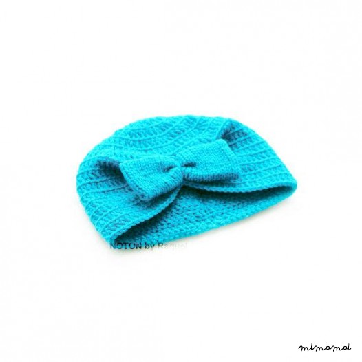 Babys Bow turbante, uncinetto cappello, bambino turbante