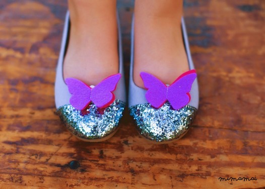 Butterfly Hair Clip Hot Pink