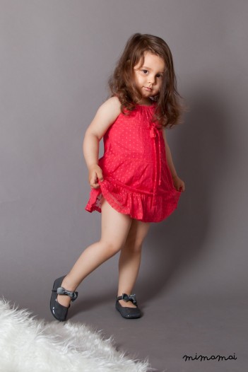 Girl's Red Dress, Children's Clothing, Strawberries Dress