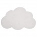 Tapis chambre d'enfant en forme de nuage couleur blanc