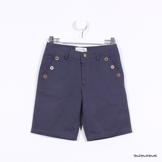 3-Button Shorts blue