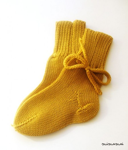 Babies/Children's knitted merino wool short socks