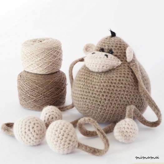 MONKEY AMIGURUMI CROCHET KIT