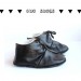 12-18 Months Slippers / Baby Shoes Lamb Leather Black
