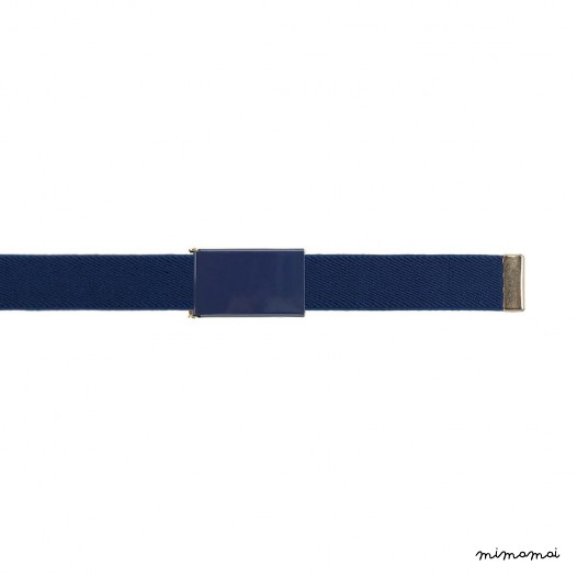 Navy-blue belt, dark blue buckle