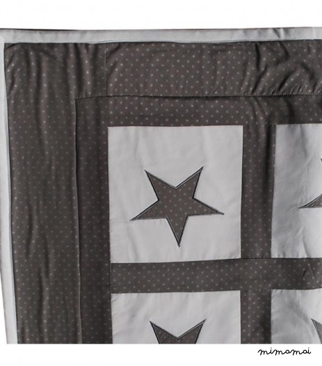 COUVERTURE ANTHRACITE &Eacute;TOILES ARGENT
