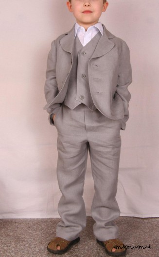 Linen straight pants