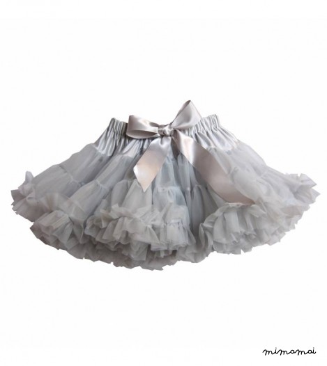 Girls Petticoat Tutu in Misty Grey