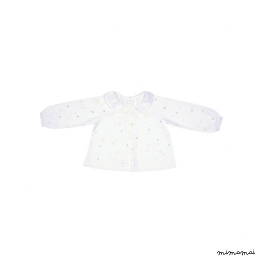 Blouse collerette imprim&eacute;e Charlotte
