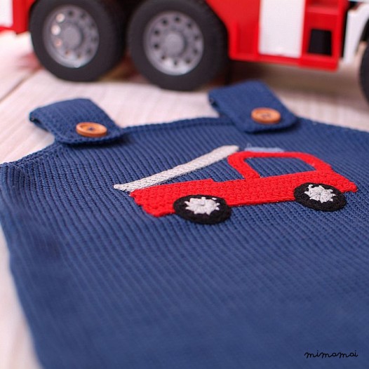 Pantaloni da bambino pagliaccetto Abito vettore del fuoco